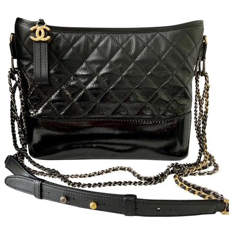 chanel gabrielle hobo bag black